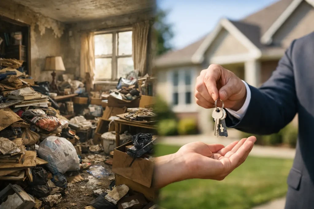 Sell Hoarder House Without Cleaning First