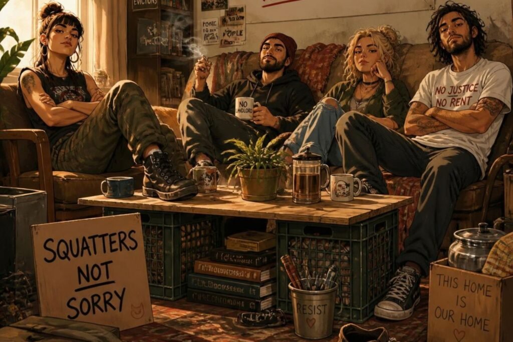 image depicting squatters in El Paso, TX